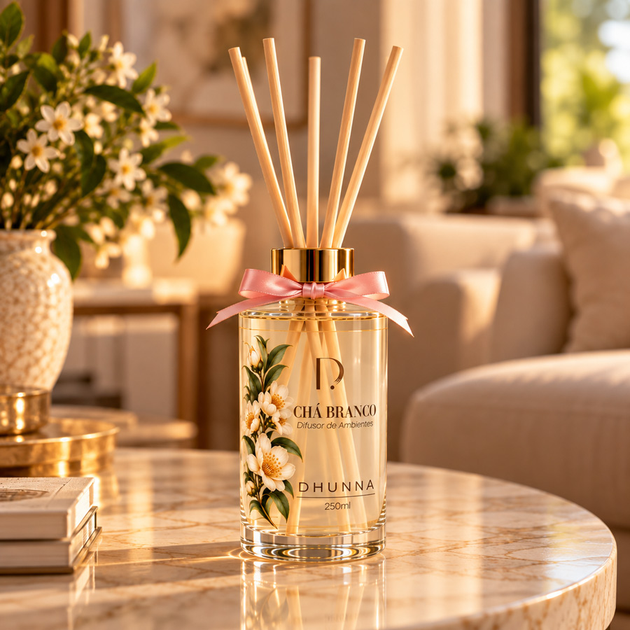 Difusor de Aromas Chá Branco | Linha Gold | 250 ml