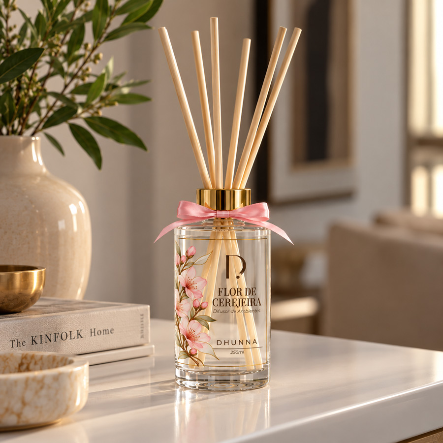 Difusor de Aromas Flor de Cerejeira | Linha Gold | 250 ml